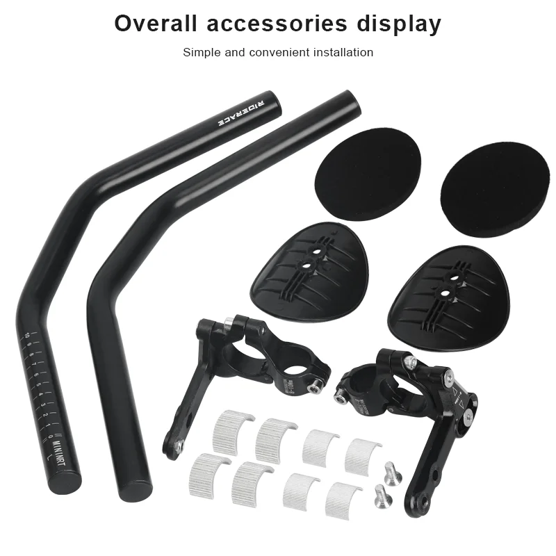 RIDERACE 自転車用TTハンドルバー アルミ製長距離レース用バー