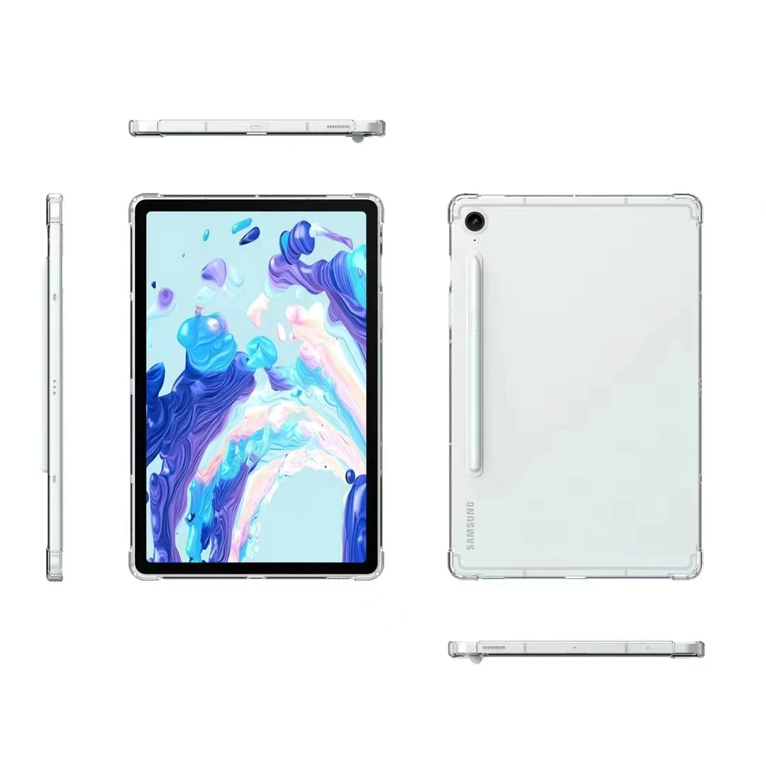 For Samsung Tab S10 FE+ 13.1" Clear Case, Shock Absorbing Corner Soft TPU Back Cover Shell for Samsung Galaxy Tab S10 FE+ 2025