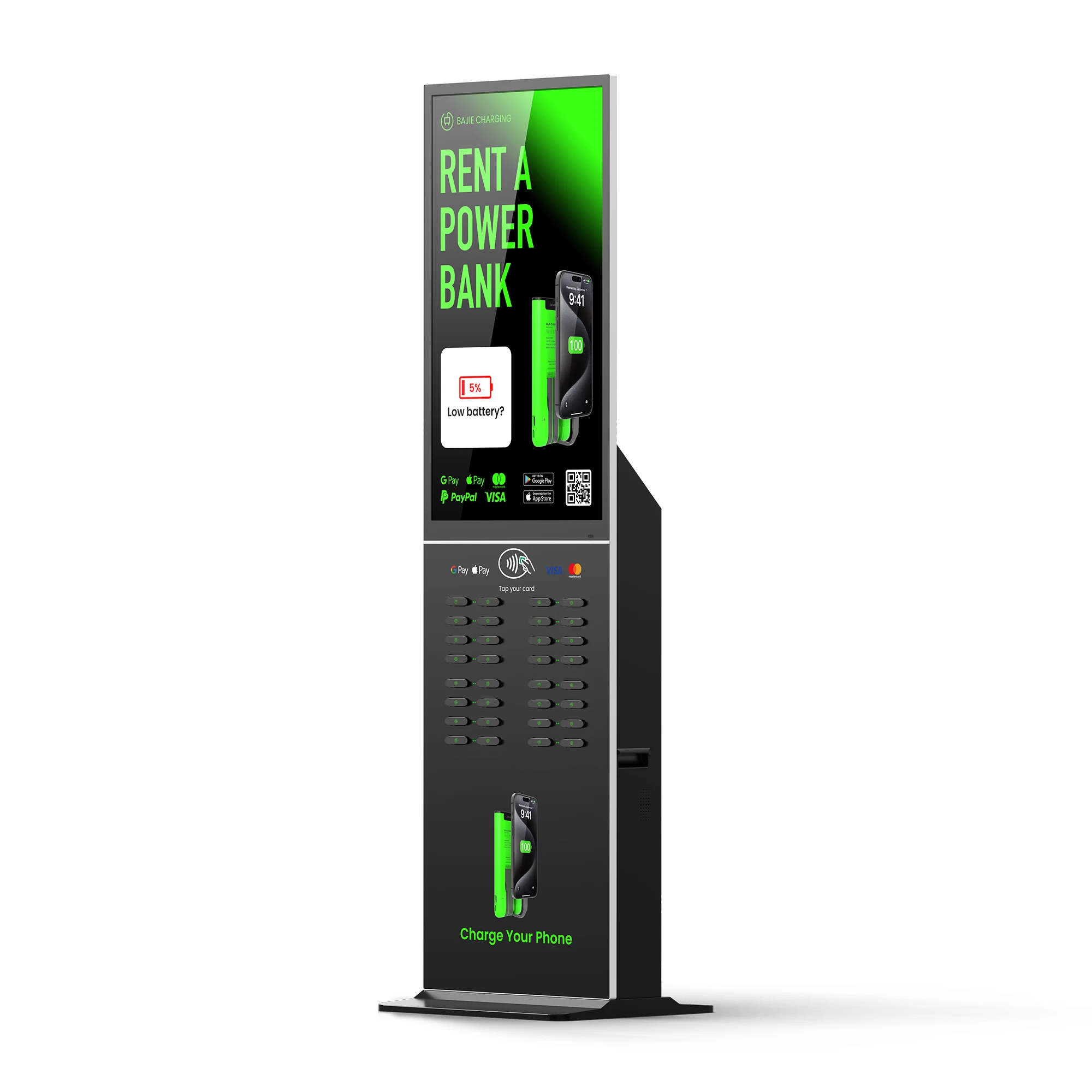 32 Slots Fast Charging Station Vending Machine Phone Charge Locker Easy to Rent a Powerbank for Commercial Places Shopping Mall