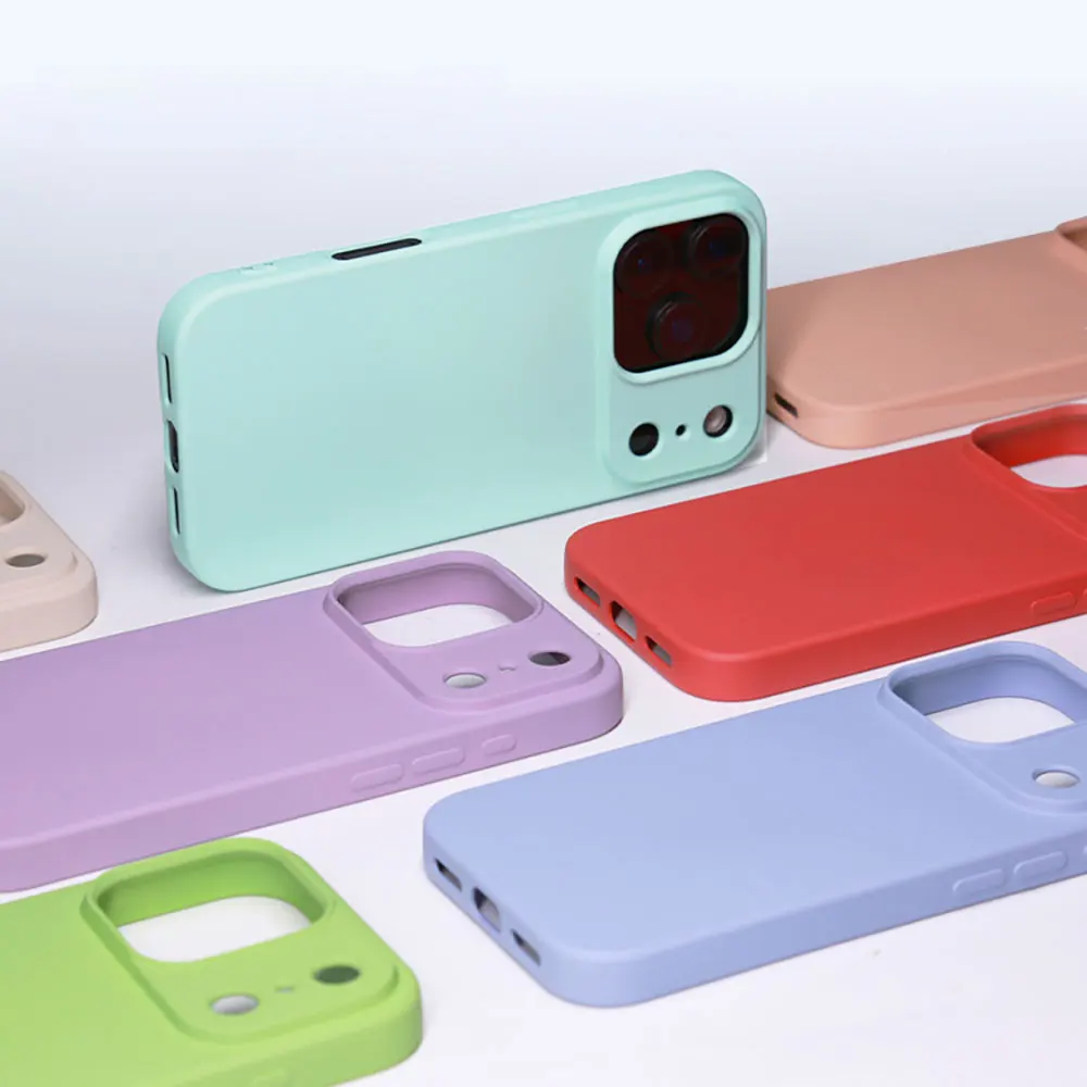 Laudtec 液体シリコンiPhoneケース iPhone 16 Pro Max/17 Air ピュアカラーシェル 強力マグネット ショックプロテクトバックカバー Sjk1078