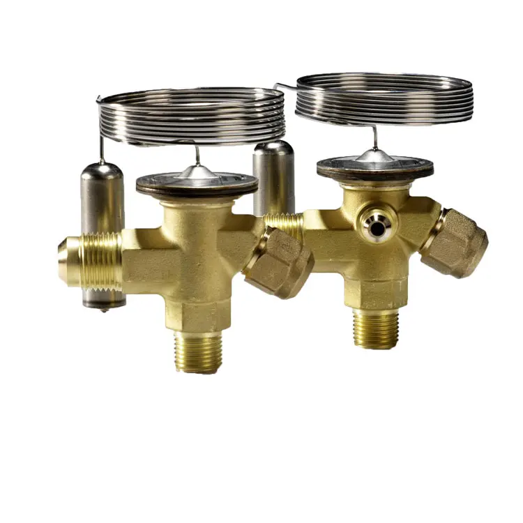 TE5 Full Set Expansion Valve Power Assembly 067B3342 Add  Flange Add Orifice R404A Refrigerant Thermal Expansion Valve