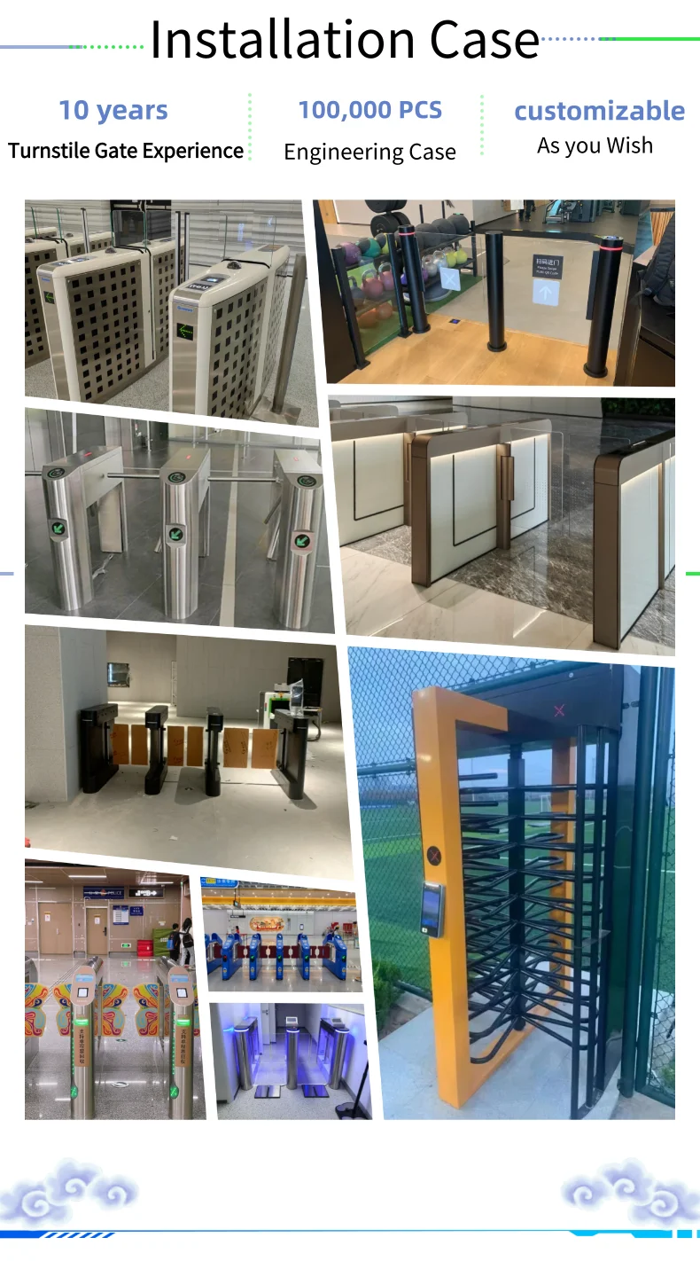 Manual Smart Temperature Recognition Gate Bridge Type Three-Roller ...