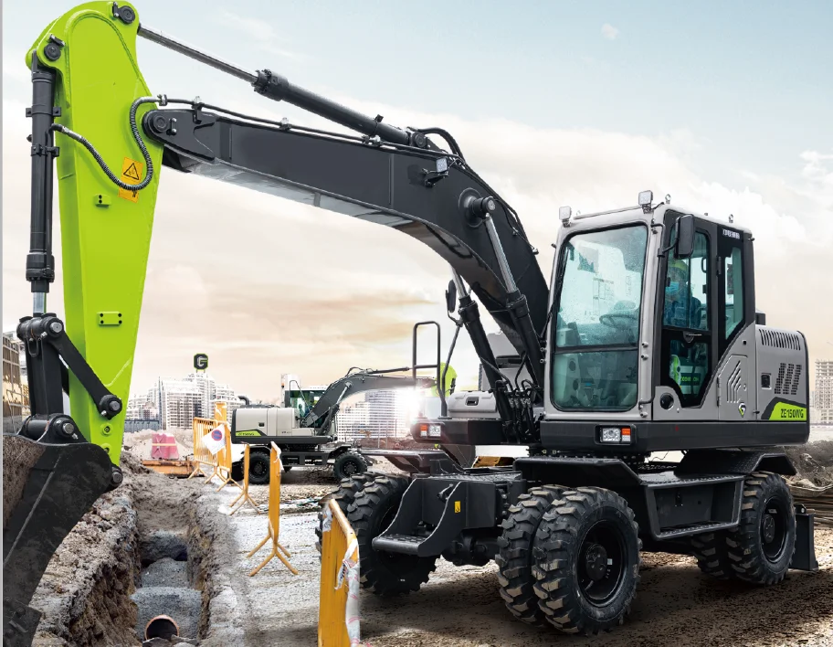 Escavadeira de Rodas Zoomlion 15 Toneladas ZE150WG com Melhor