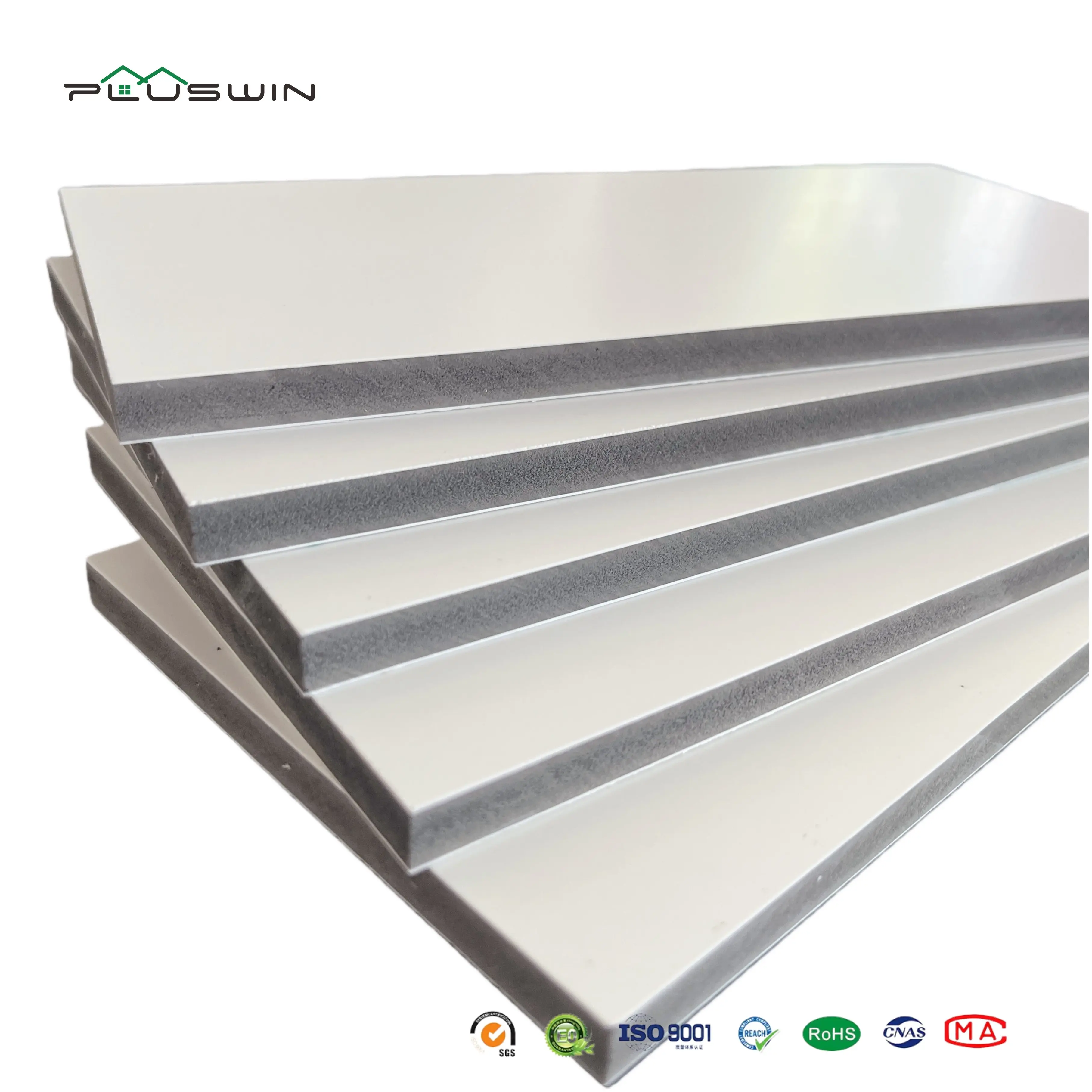 Pluswin 3-Layer Heat/Fire Resistant PVC+Wood Fiber Co-Extrusion Board 1220x2440mm