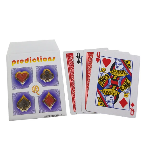 Magic Trick 4Q Paper Disappearing Card Illusion Gimmick Close-up Magic Prop Toy for Magician