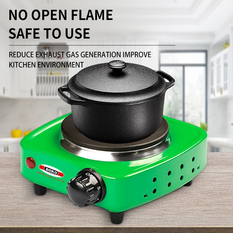 Portable Electric Cooker Single Solid Burner Hot Plate 500W Coffee Make Stove