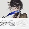 Glasses + silver necklace