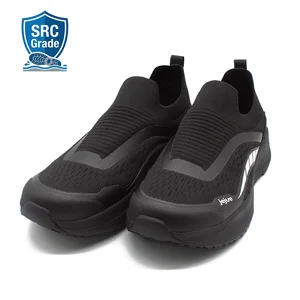 Breathable Fly Knit Non Slip Safety Work Sneakers with SRC Oil Resistant Rubber Outsole for Kitchen Chef