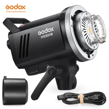 Godox MS200V MS300V 2.4G Built-in Wireless Receiver Lightweight Bowens Mount Profession Photography Studio Flash Light