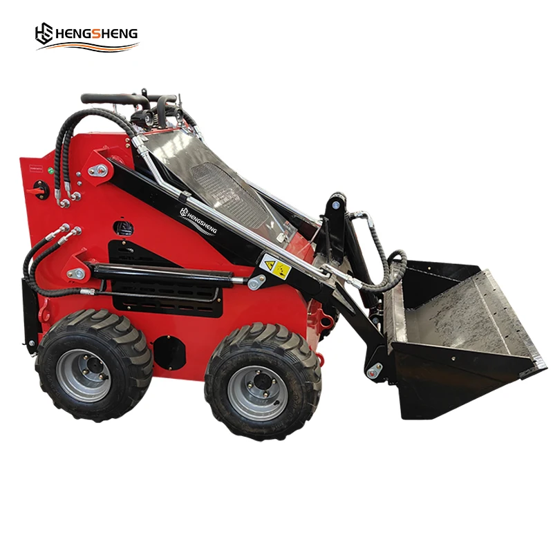 HS-380 Skid Steer Loader 800kg Operating Weight 0.15m³ Bucket 16/17KW KOOP/BAILITONG Optional, Wheel/Track Type Available