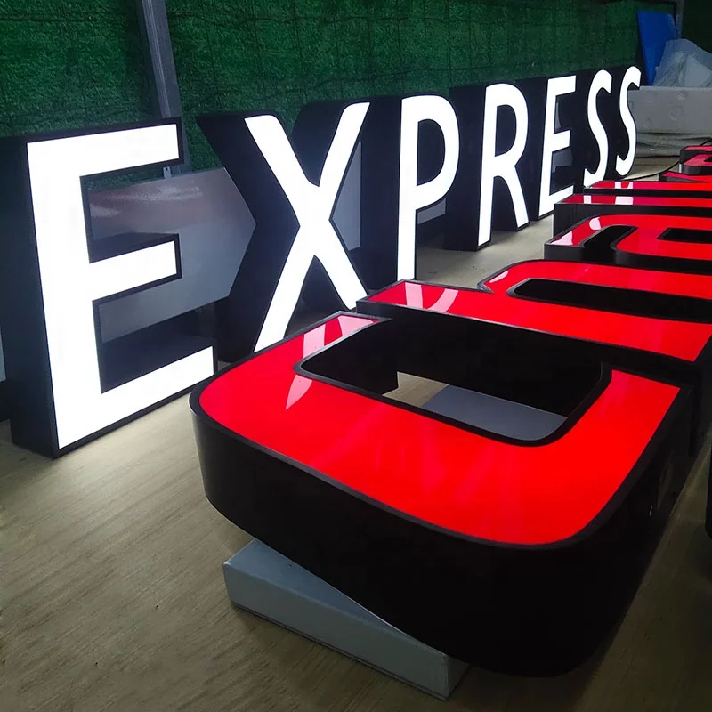 3D Acrylic LED Front Lit Channel Letter Sign - 1 Year Warranty