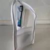 Simple white toiletry bag