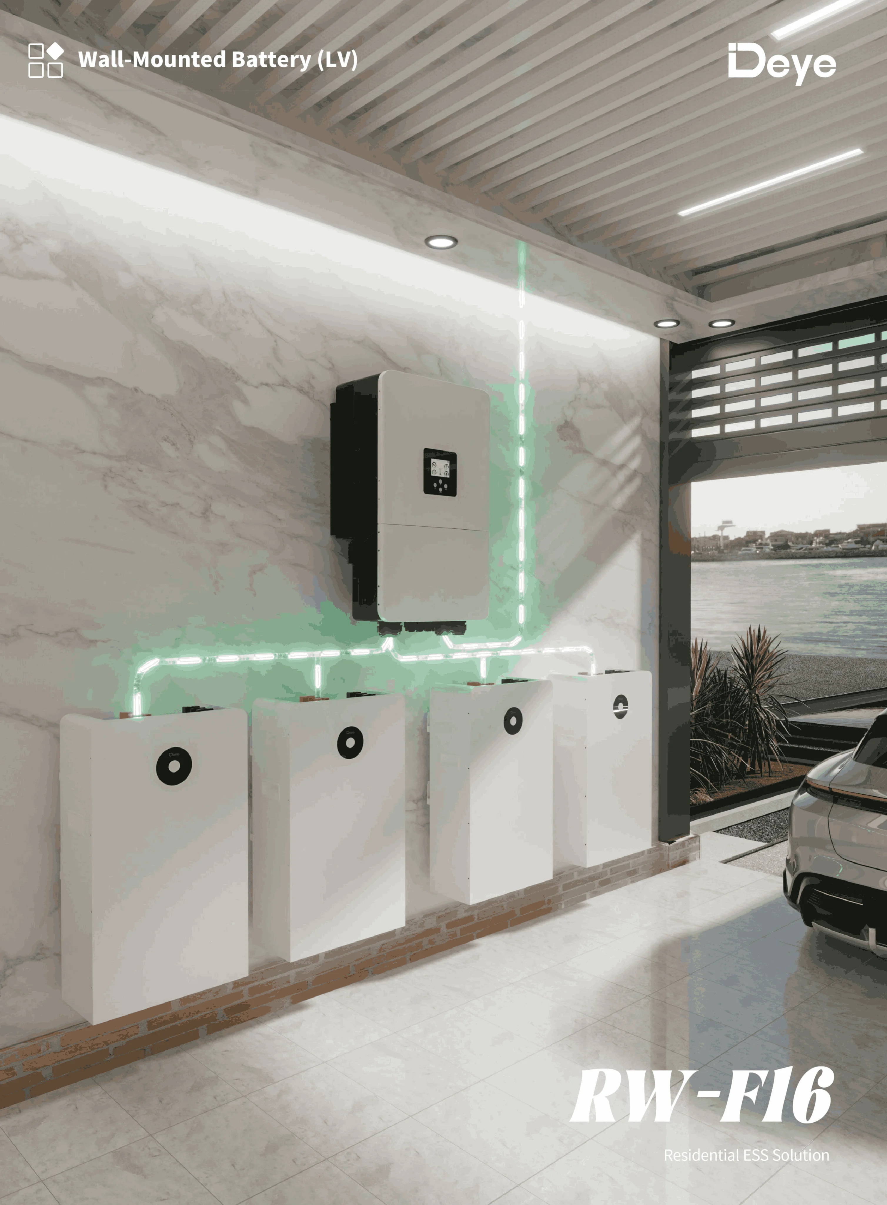 300ah wall mounted all in one home ess battery ip20 10 20kw output hybrid grid-2