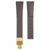 dark brown + gold buckle