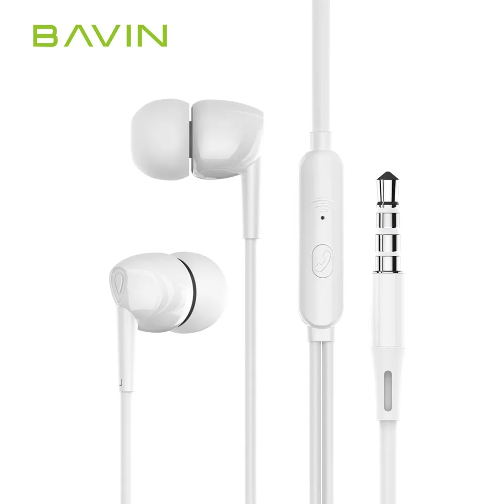 Bavin Factory Wholesale Price 1.2m Handsfree Bass Custom 3.5mm Headset In Ear Wired Earphone With Microphone Hx851 Buy 3.5 Mm Wired Earphone Wired Earphone Bavin Factory Wholesale Price 1.2m