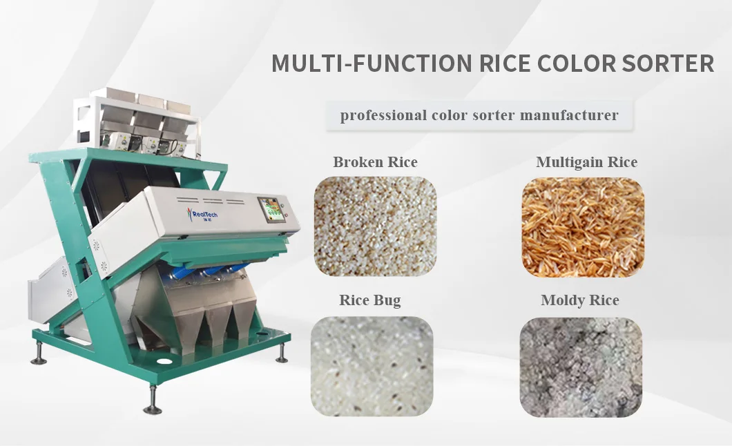 3 Chute Black Wheat Color Sorter Machine Seed Color Sorting Machine ...