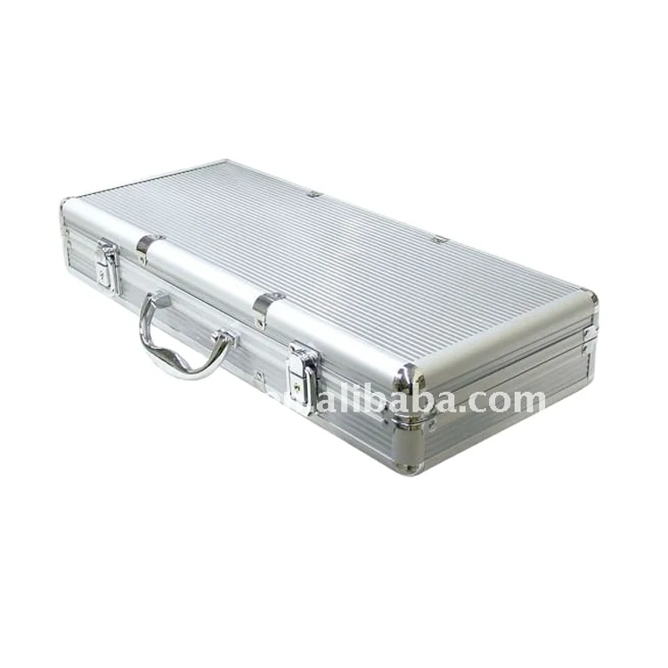 600pcs Chip Capacity Metal Aluminum Portable Carrier Poker Chip Case