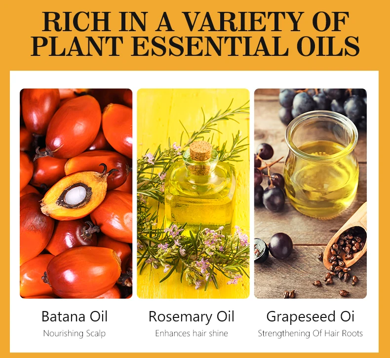 Oem Organic Batana Hair Serum Oil With Rosemary Nourishing Shiny Hair Care Moisturizer Products Manufacturers Private Label