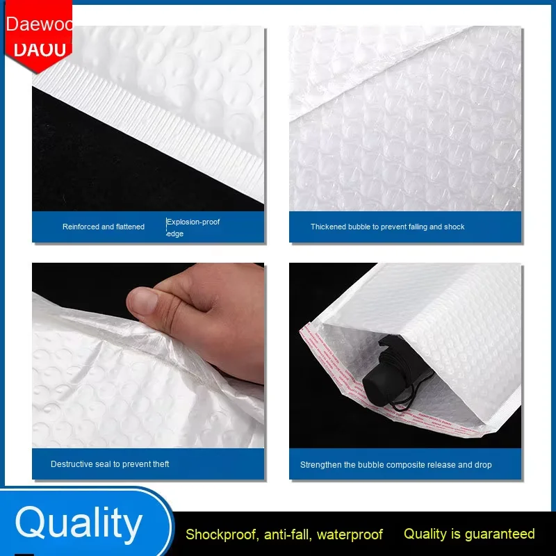 Pearlescent Film Bubble Envelope Self-Adhesive Waterproof Foam Bag Thickened Express Packaging Bag for Mailing