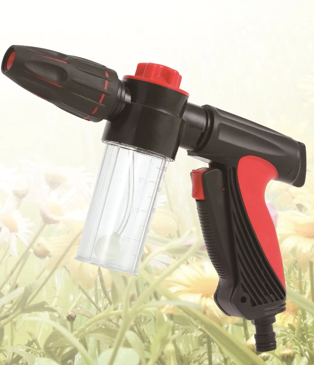 Резиновая мягкая ручка полива пены распылитель пластиковая насадка на садовый шланг для автомойки