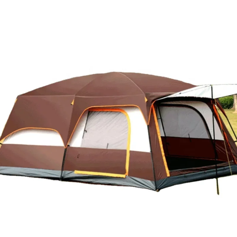 Cheap Outdoor Camping Double-layer Panoramic Skylight Big Tent for Sale for  2-8 Persons