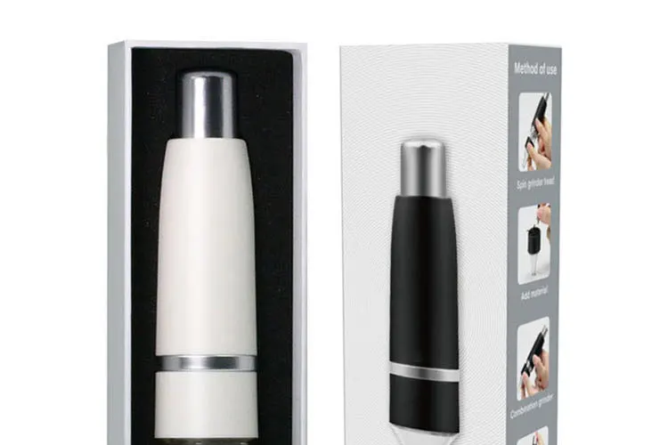 Manual Pressing Herb Tobacco Grinder Aluminum Alloy Herb Grinder Pen