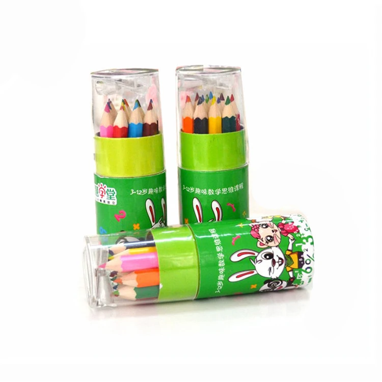 3.5 Inch Wooden Sharpened Promotion Kids Color Pencil Set - China Colored  Pencil, Color Pencil