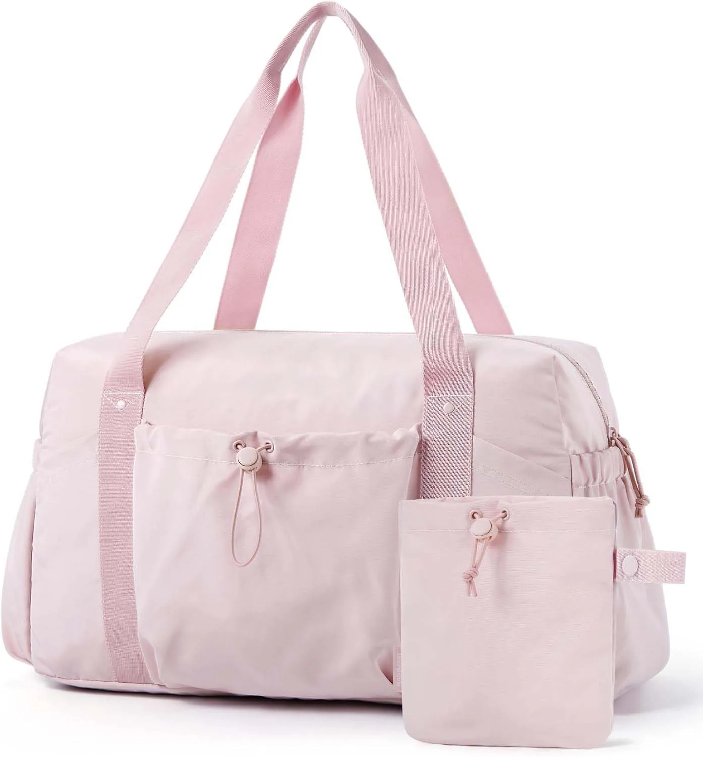 Foldable Gym Tote Bag for Women Weekender Airport Carry Travel Duffle Baby for Pink Overnight Bag Travel Accessories