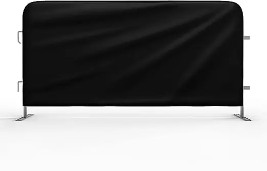 Double Side Print and Mesh Fabric for Crowd Control Barrier Printed Banner Covers Road Safety Barricade Cover