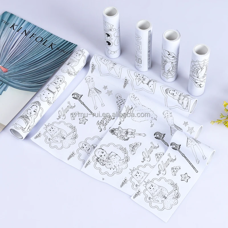 Custom Sketch Book School Stationery 100g Paper Coloring Roll Buy