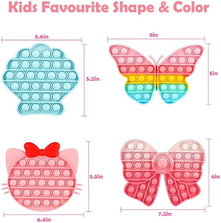 50 + дизайн высококачественные силиконовые игрушки Новые Push-игрушки Push-Bubble Fidget