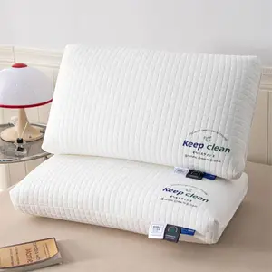 High Orthopedic Microfiber Massage Pellet Pillow Solid Modern Square Design Five Star Hotel Pillow for Neck Support