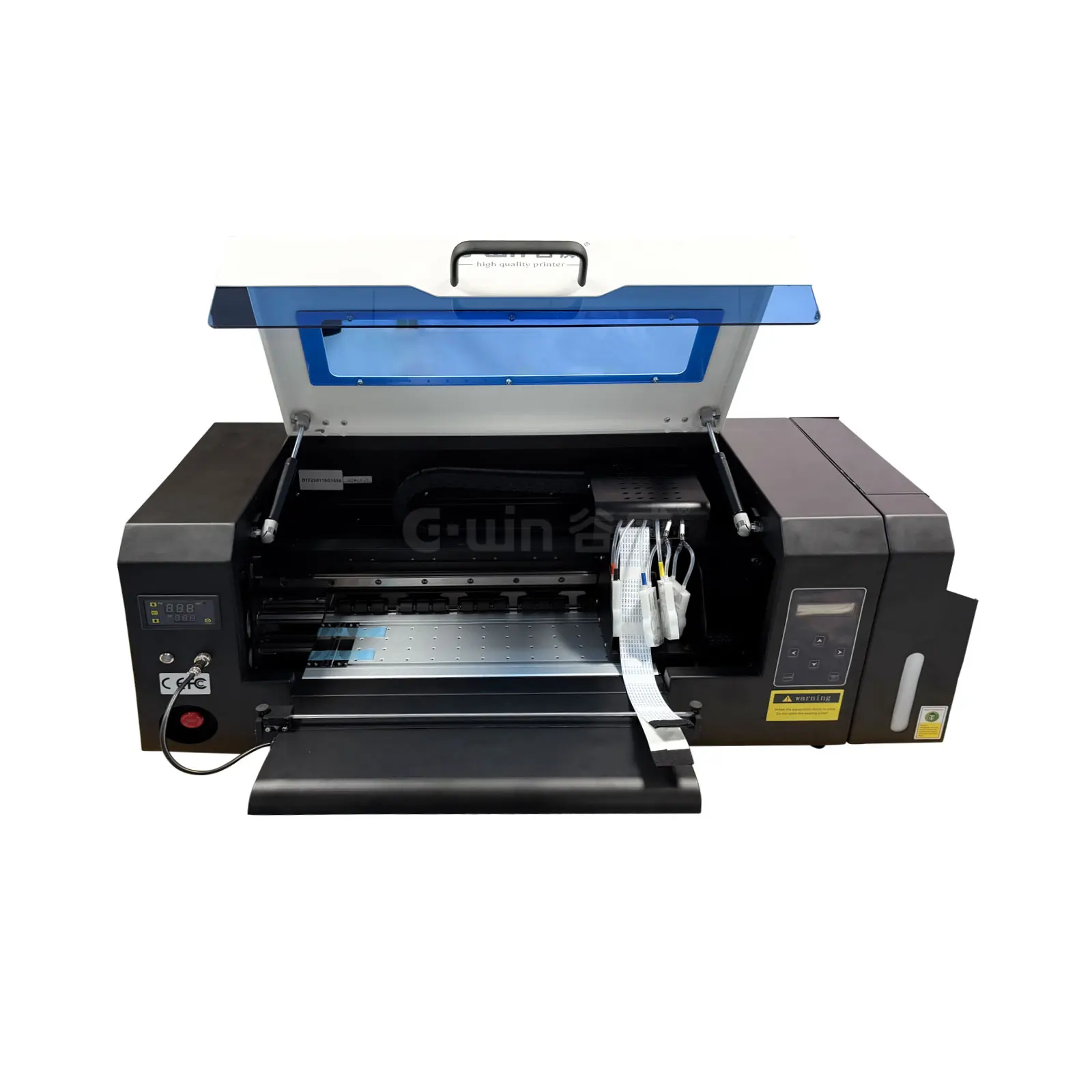 Gwin GW450 6 Color with Varnish Label Printing Machine Single Pass A3 Mini UV Led Roll to Toll Sticker Printer