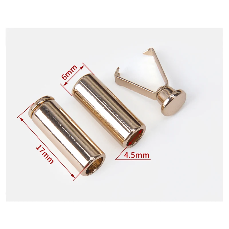 Custom Engraving Clothing Cord Spring Toggle Bikini Stopper Swimwear Accessories Alloy Metal String Cord Ends Stopper