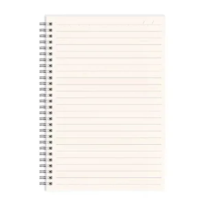 A5 A3 Spiral Notebook PP Transparent Frosted Loose-leaf Exercise Book Student Homework Notepad Wholesale Coil Paper Gifts