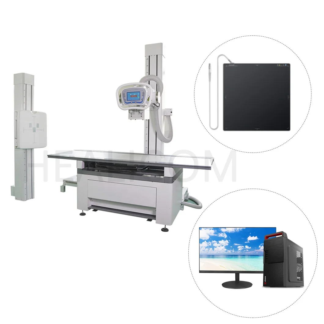 Hot Sale Fully Digital Floor-standing Radiography System Digital Human Body X-ray Machine details