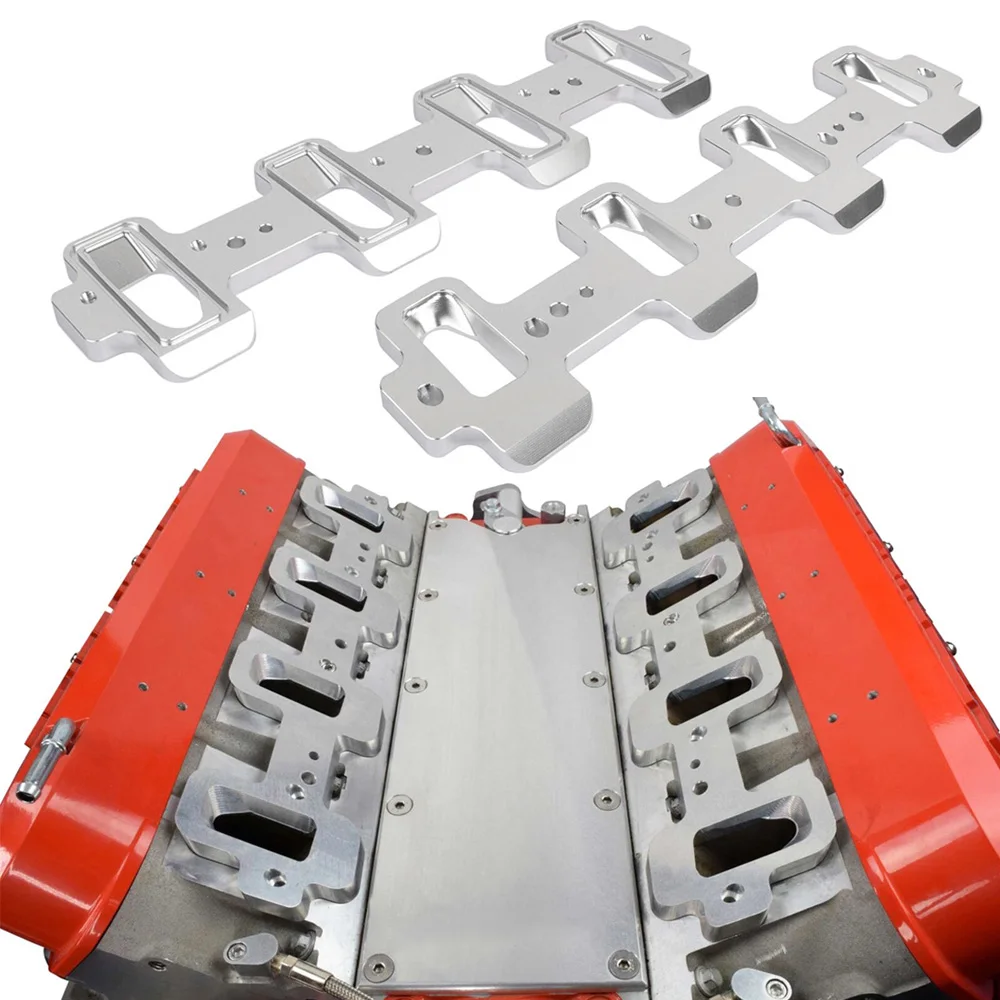 Fit Chevrolet Ls Cathedral Port Intake Manifold Adapters Cylinder Head