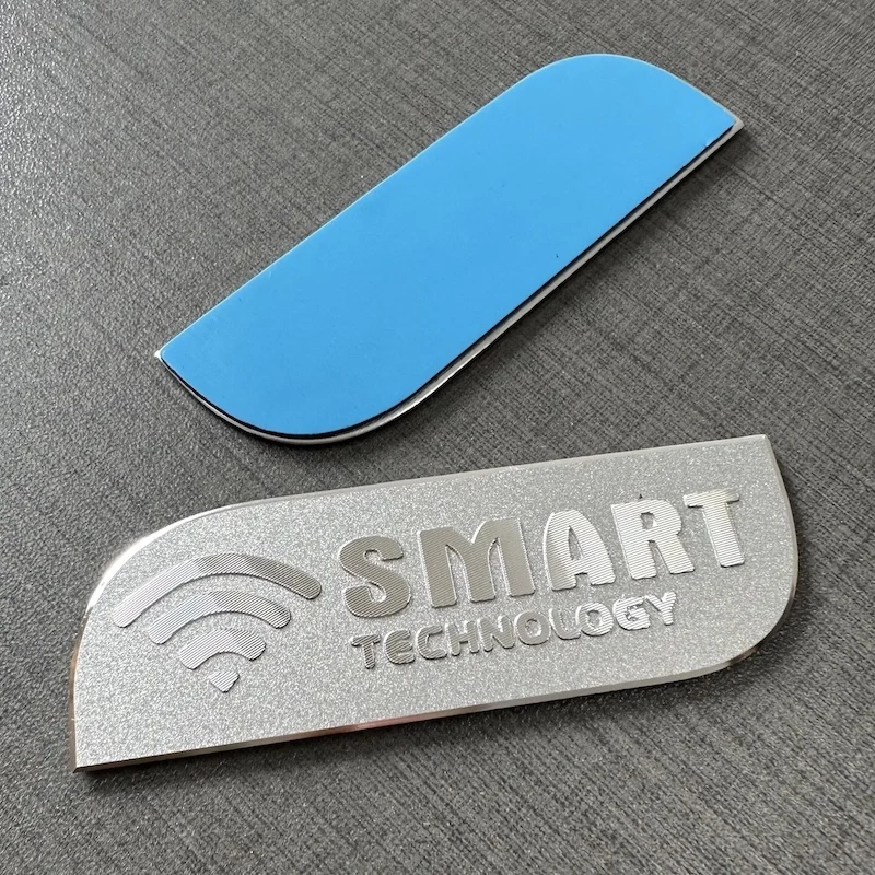 Custom 3D Design Personalized Metal Plate Logo Emblem Metal Car Machine Custom Nameplate Stickers Badges and Stickers Letters
