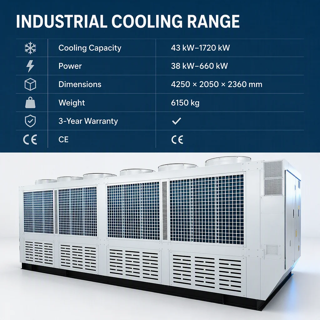 Industrial Air Cooler, 43kw---1720kw, 38kw----660kw - detail 6