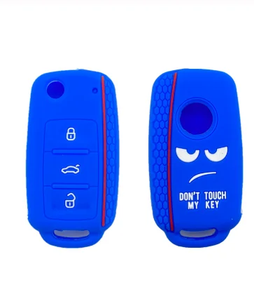 Custodia In Silicone Per Chiave Volkswagen Pieghevole – Carocase, Nero, Premium TPU