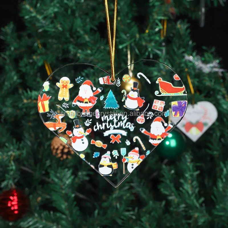 Xmas Tree Decoration Crystal Pendants Shinning Crystals personalized Glass Pendant manufacture