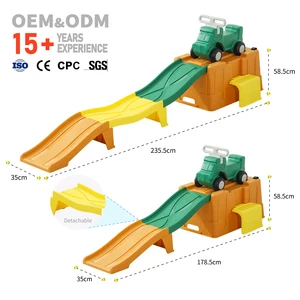 Up & Down Roller Coaster Rapid Ride Multicolor Durable Plastic Roller Coaster Kids Ride Toys Coaster Track Ride on Car Toys