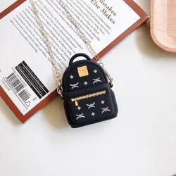 3D дизайнерский рюкзак для Airpods 2 силиконовый чехол длинный ремешок сумка через плечо роскошные женские чехлы