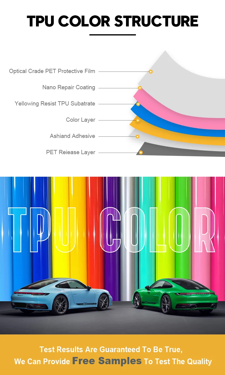 Tpu Color Compounding Ropes Wet Dry Install Color TPU PPF - High Quality & Easy Install