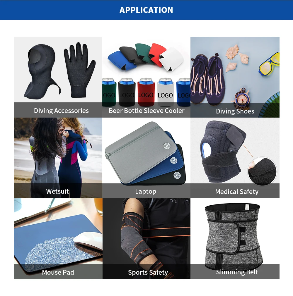 High Quality Embossed Pattern Scr Neoprene With Polyester Nylon Fabric