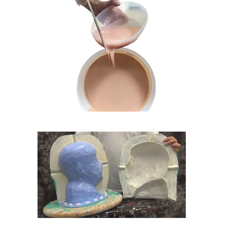 Skin Color Soft and Resilient Life Casting Silicone Rubber to Make Real Human Mask Sex Toys Dildo Prosthesis Hand and Feet