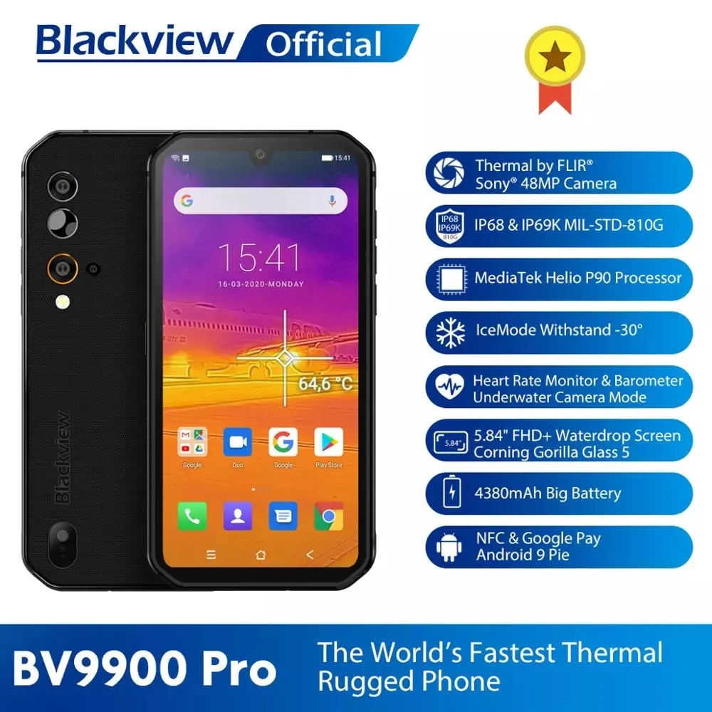 Blackview BV9900 Pro - Rugged Smartphone with Thermal Camera