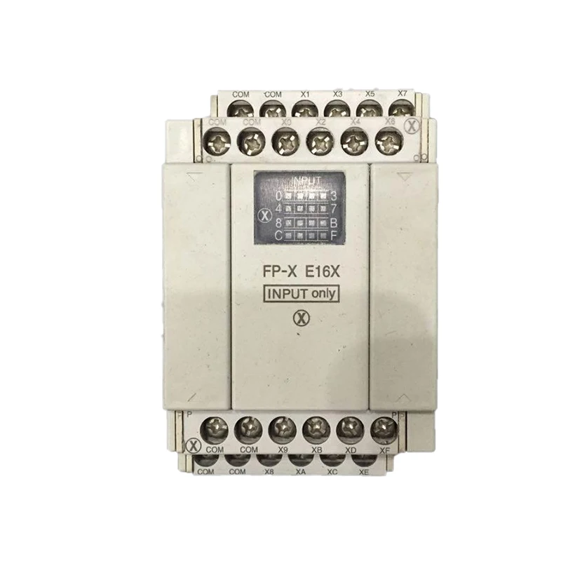 New Original AFPX-E16X Panasonic FP-X series PLC input expansion module, used for digital signal collection and remote I/O expansion in industrial automation control systems.