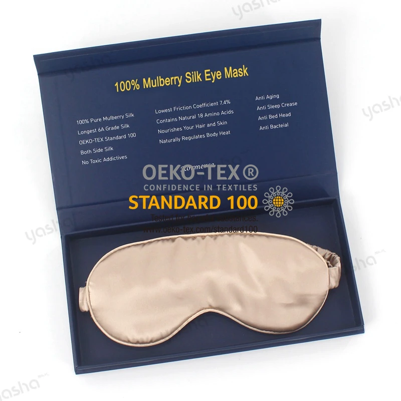 3d Contoured Cup Sleeping Silk Eye Mask Blindfold Soft Comfort Eye