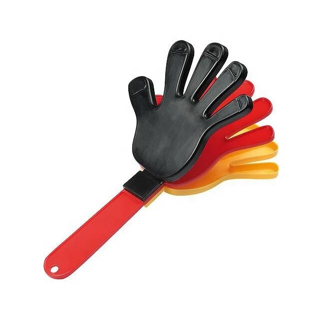 WK2022 Germany football fans cheering hand clapper plastic german hand clap noise maker
